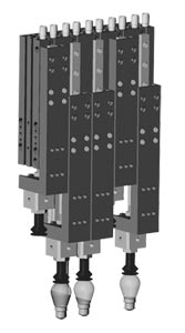 DLM_07M_09M_12M Series Robohand Rail Slides | DLM  Pneumatic Linear Motion Rail Slide