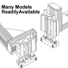 Pre-engineered Modular Components designed for a simple and sturdy beam construction, quick assembly and T-slot mounting platform for DLT Linear Actuators and DLM Rail Slides. | DMEX Series DIRECTCONNECT™ Mounting Stanchion Components