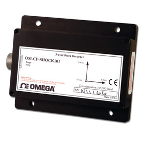 3 axis accelerometer data logger - Order online | OM-CP-SHOCK101 series