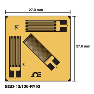 Corner Rosette Strain Gauges | SGD-13/120-RY93