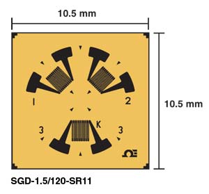 Residual Stress Strain Gauges | SGD-1.5/120-SR11