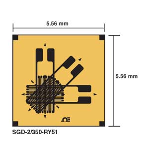 3-Element Strain Gauge Rosette Triaxial | SGD-2/350-RY51