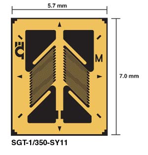 Strain Gauges for Shear or Torque Applications | SGT-SHEAR GAUGES