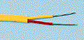 Yellow with yellow and red