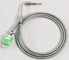 Solid Probe Bayonet Style with Stainless Steel Cable | BTH Series