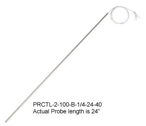 Cut To Length RTD Sensor Probe For Field Adaptable Applications | PRCTL Series