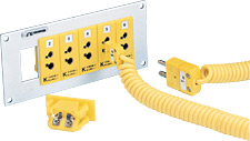 Snap-In Panel Sockets for Standard Size Thermocouple Plugs | SPJ-(*)-F