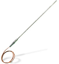 1.5 to 6mm Diameter MI Construction Thermocouples Terminated With A Pot-Seal & PFA Lead Wire | TJ Series