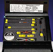 Probe and Sensor Kit with Heavy Duty Thermocouples and Miniature Connectors Models TK-1-(*) and TK-2-(*) | TK-1 and TK-2 Kit